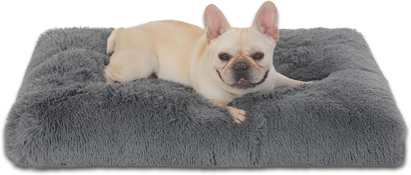 Waterproof Dog Crate Bed for Large Dogs, Fluffy & Cozy