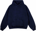 Mens Oversized Hoodies Pullover Women Fall Acid Wash Plain