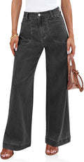 Cicy Bell Women's Stretch Wide Leg Jeans for Comfortable Fit