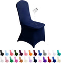 SuperO Waterproof Spandex Chair Cover 25PCS - Stretch Dining Protector