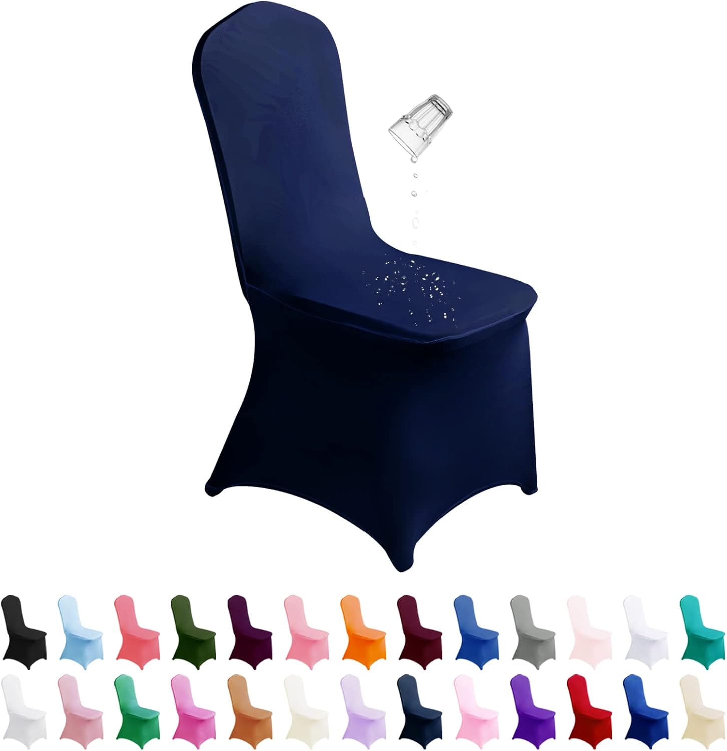 SuperO Waterproof Spandex Chair Cover for Events and Parties