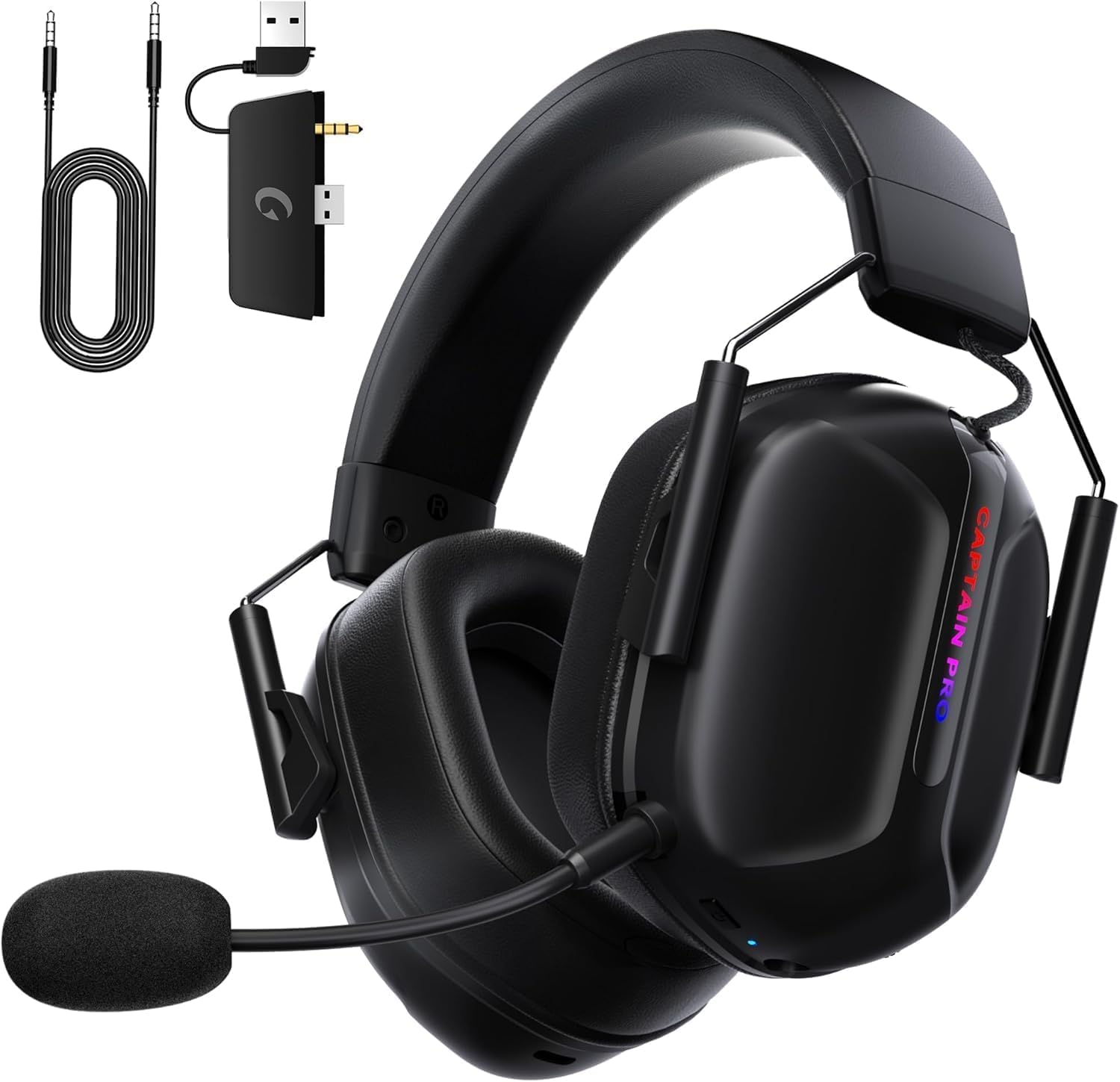 RYR Wireless Gaming Headset with 3D Surround Sound & 60H Battery