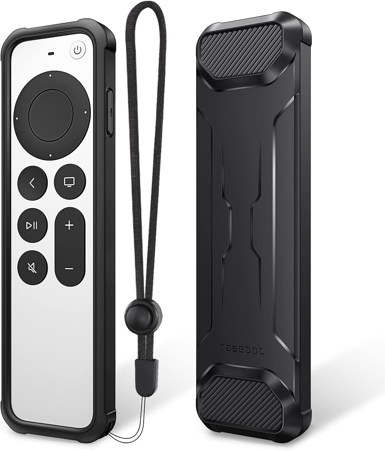 Fintie Anti-Slip Shockproof Remote Cover - for Apple TV Siri Remote, Black
