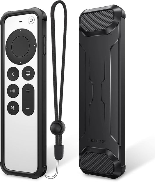Fintie Anti-Slip Shockproof Remote Cover - for Apple TV Siri Remote, Black