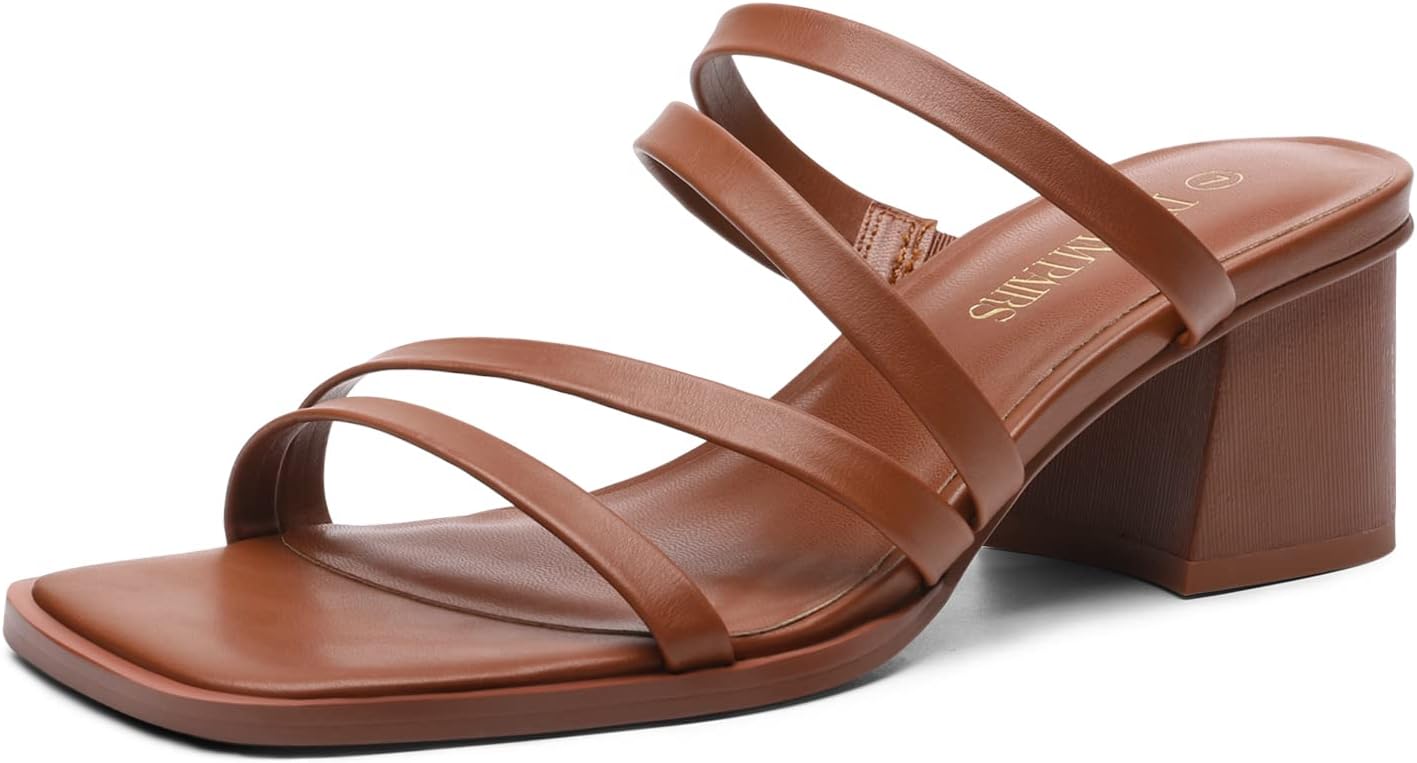 DREAM PAIRS Women's Strappy Heels Block Open Toe Sandals Review