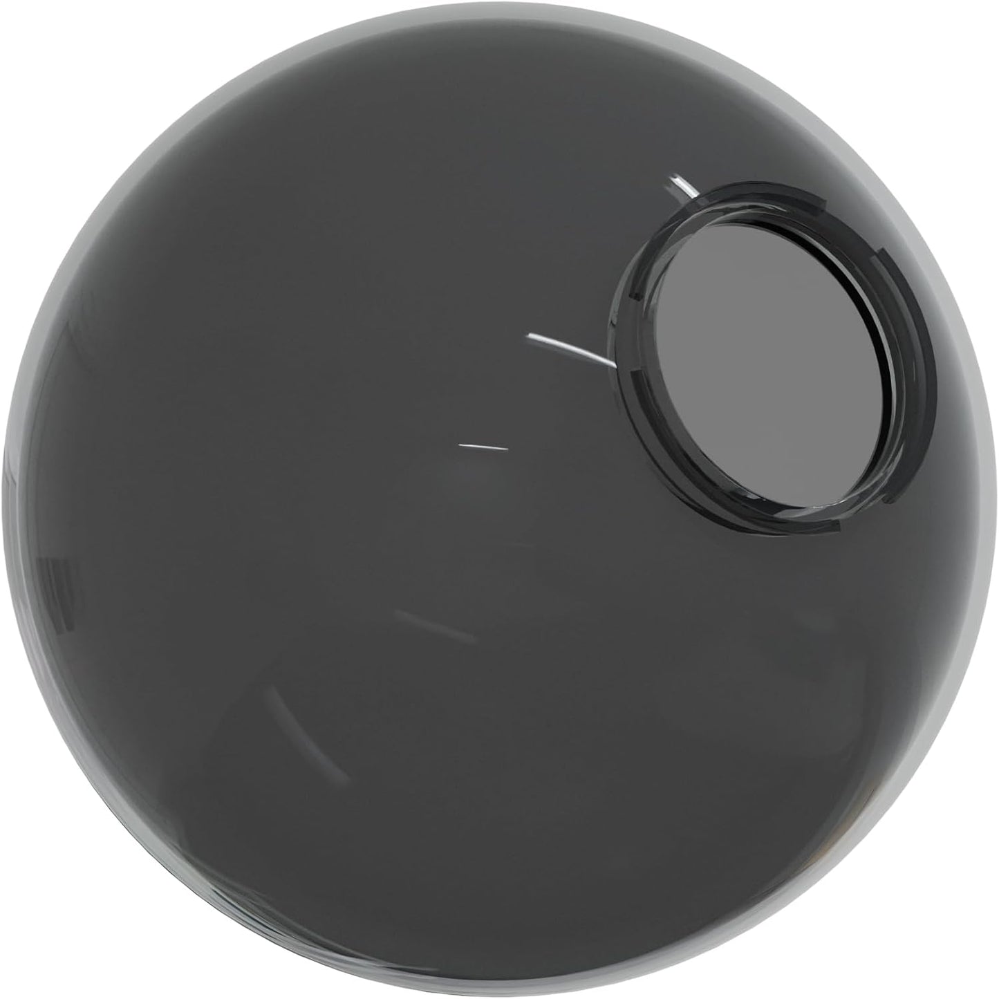 KastLite 12in Smoke Acrylic Lamp Post Globe for Outdoor Lighting