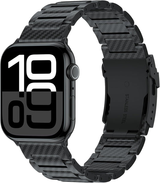 Carbon Band Compatible with Apple Watch 46mm 45mm 44mm 42mm Series