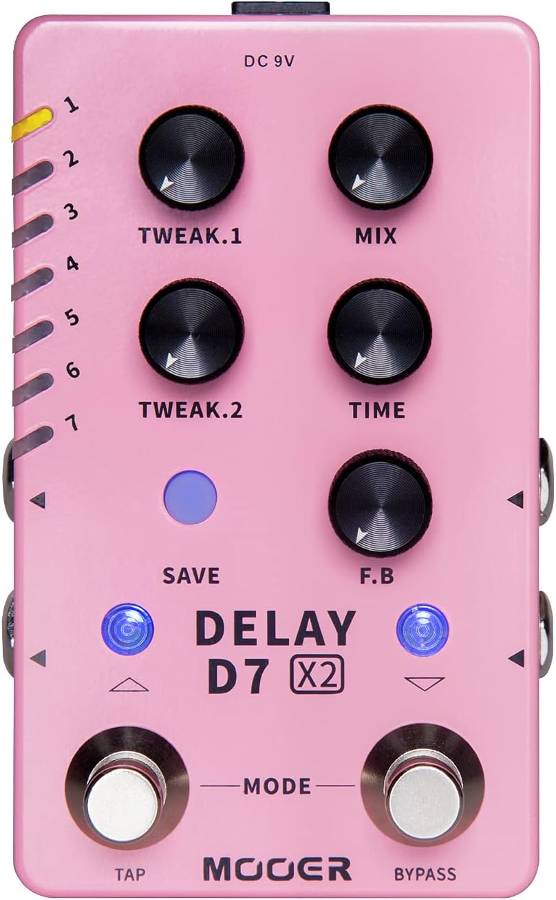 MOOER Guitar Delay Pedal - 14 Vintage & Modern Effects