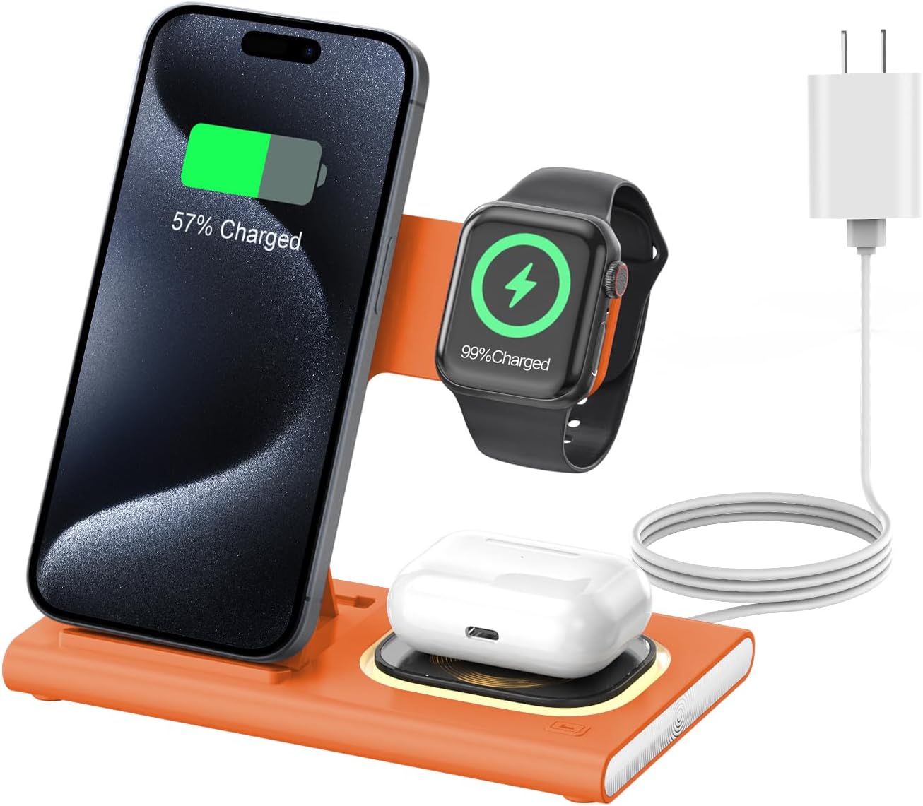 3 in 1 Charging Station for iPhone 17 - Foldable Wireless Charger