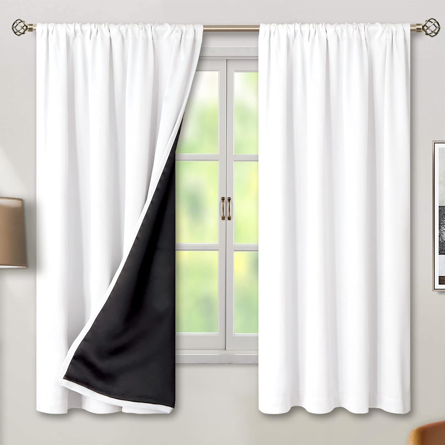 BGment Thermal Insulated Blackout Curtains for Bedroom Privacy