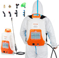 Battery Powered Backpack Sprayer 4 Gallon - Quiet 0-90 PSI