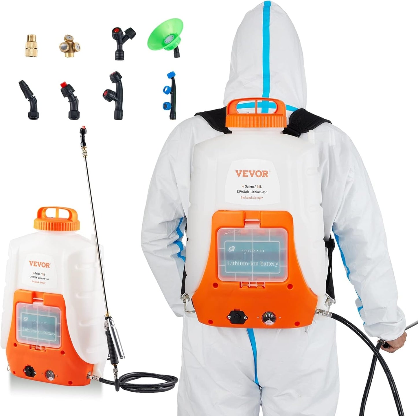 VEVOR Battery Powered Backpack Sprayer for Easy Spraying Tasks