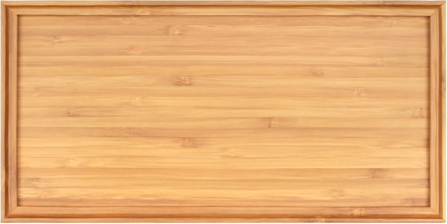 Organic Bamboo Serving Tray for Charcuterie and Snacks