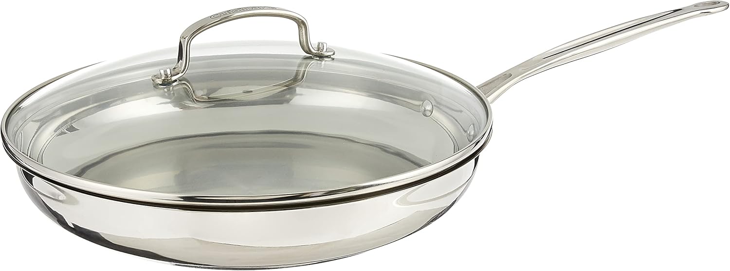 Cuisinart 12 Inch Skillet with Glass Cover for Perfect Cooking