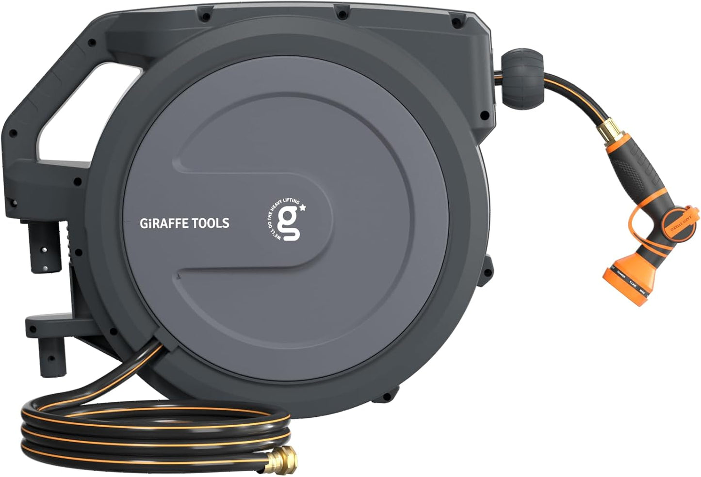 Giraffe Tools PRO Heavy Duty Retractable Garden Hose Reel