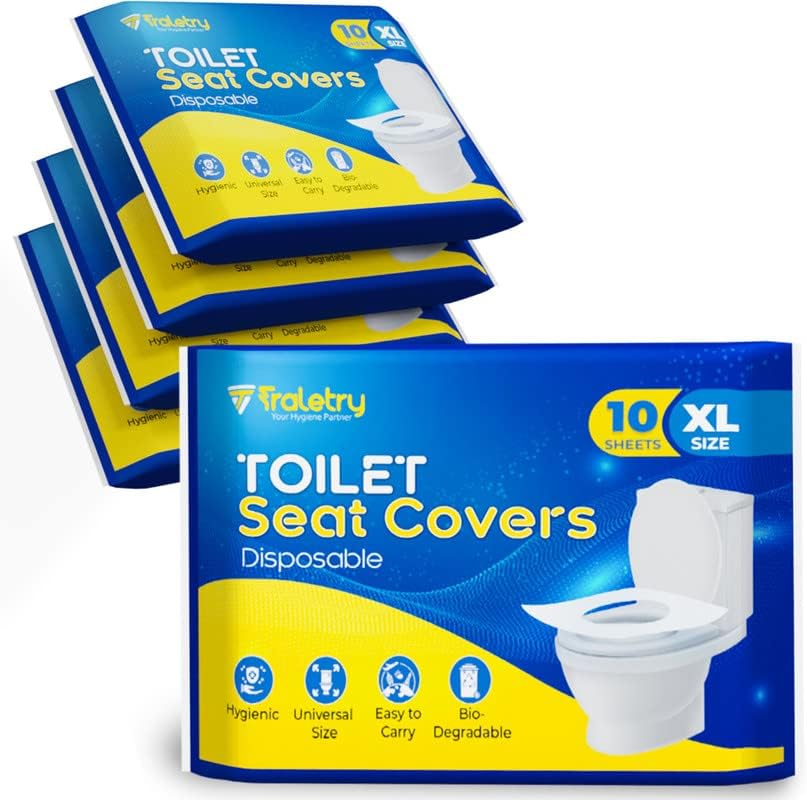 Flushable XL Toilet Seat Covers - Travel Essential