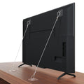 6 Pack Adjustable 42 in Metal TV Safety Straps - No-Drill Anti-Tip Kit
