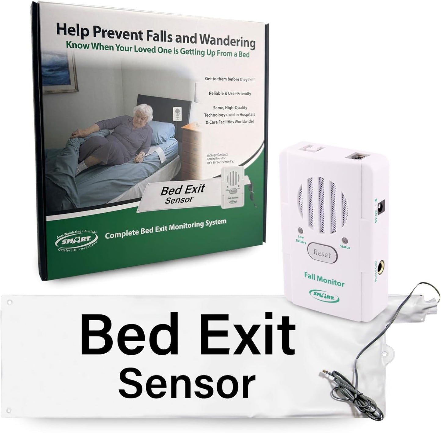 Smart Caregiver Bed Alarm for Elderly Adults Fall Prevention System