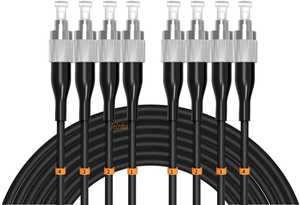 250M Outdoor Armored 4 Core 9/125 SM Fiber Optic Cable Jumper