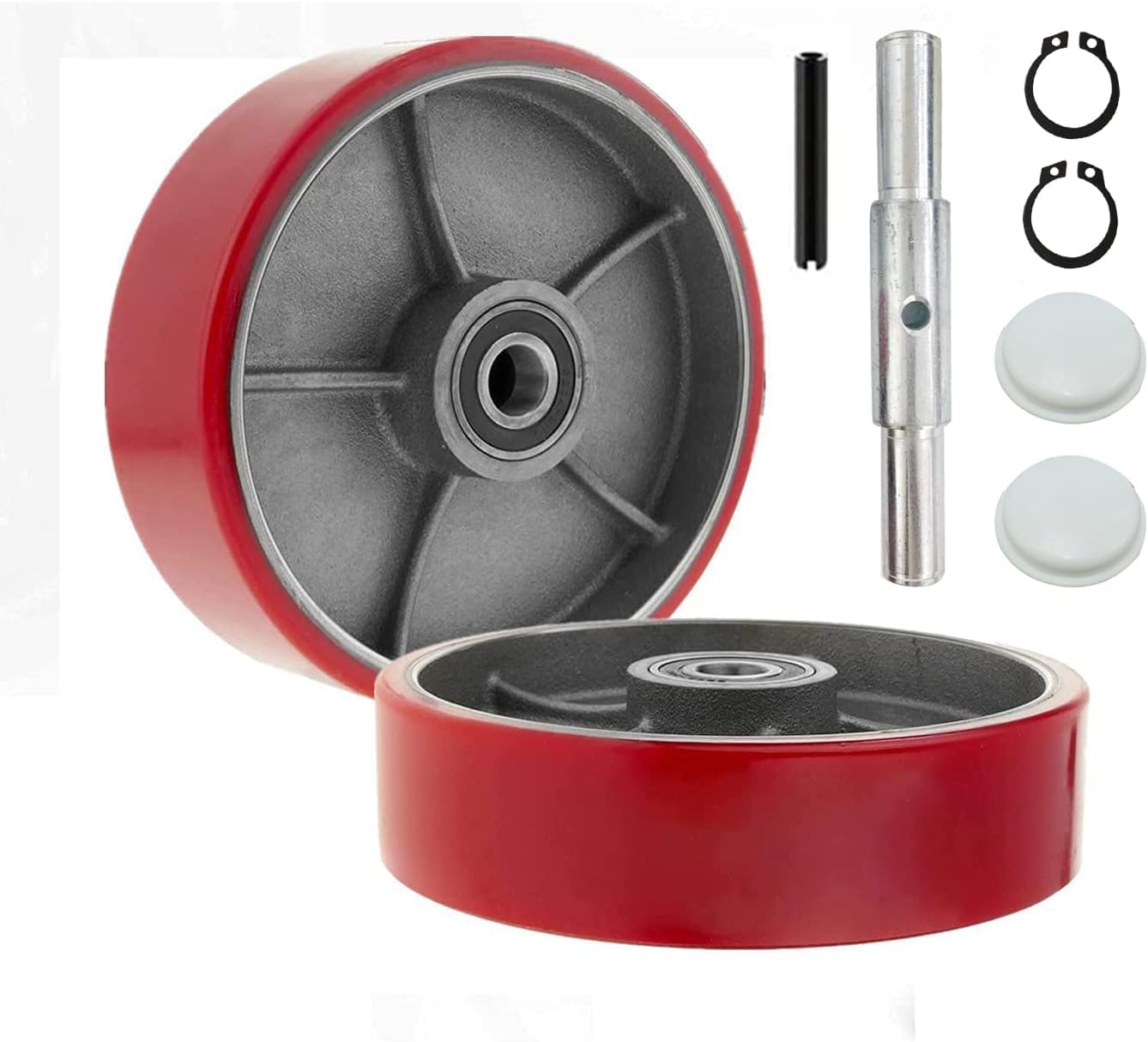 Legines Pallet Jack Steering Wheels Set for Smooth Operation