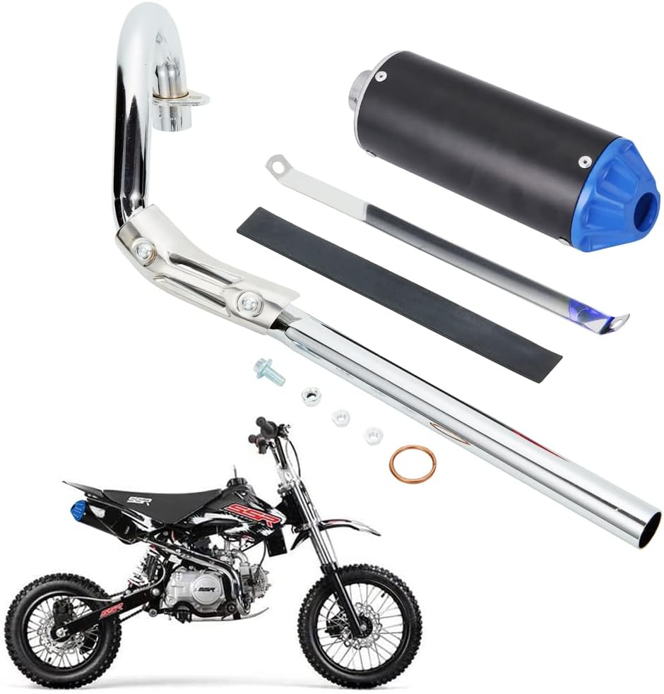 Exhaust Muffler Silencer Pipe for 90cc 110cc 125cc Dirt Bikes