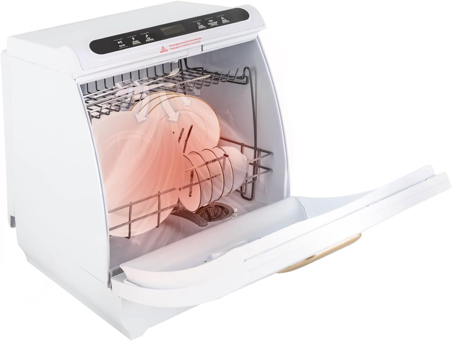 Portable Countertop Dishwasher with 7L Tank for RVs and Apartments