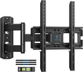 PERLESMITH Full Motion TV Wall Mount - Swivel, Tilt, Corner Friendly - Max VESA 400x400mm