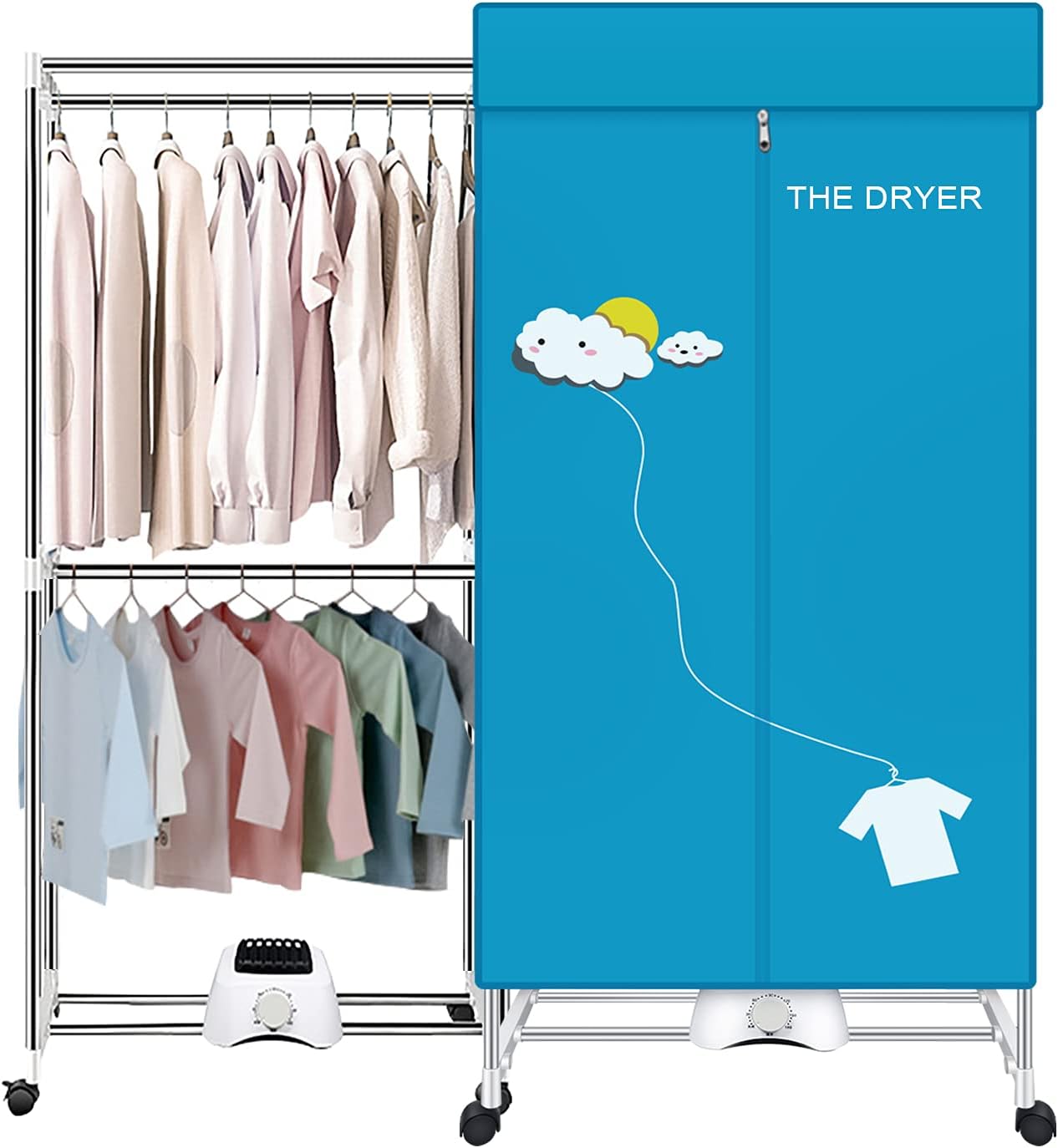 XIAQING Portable Electric Dryer - Fast Drying for Small Spaces