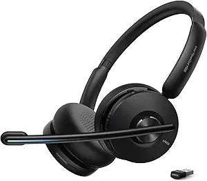 Anker PowerConf H500 Bluetooth Dual-Ear Headset for Meetings