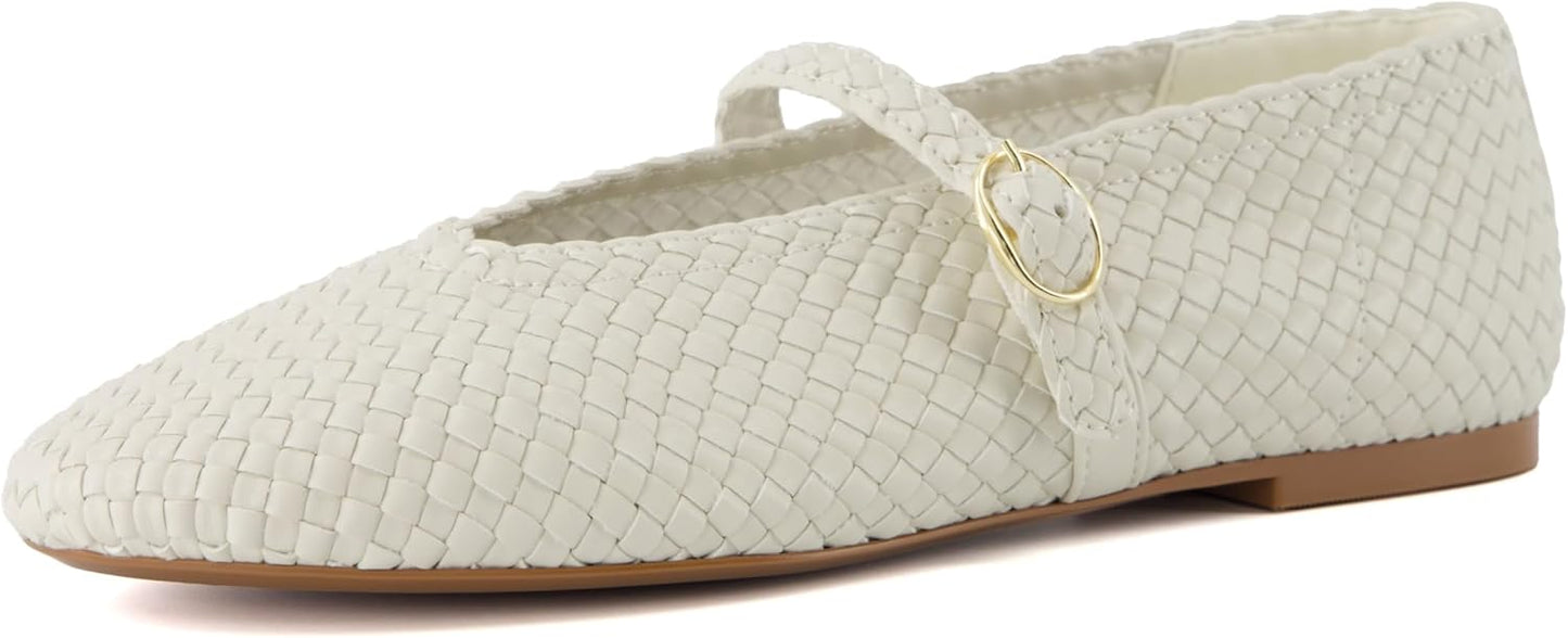 CUSHIONAIRE Bistro Mary Jane Flats for Women - All-Day Comfort