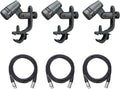 Sennheiser E604 Dynamic Cardioid Instrument Microphone Kit - 3-Pack