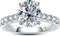 Moissanite Engagement Ring 4.3cttw D Color Sterling Silver - Classic
