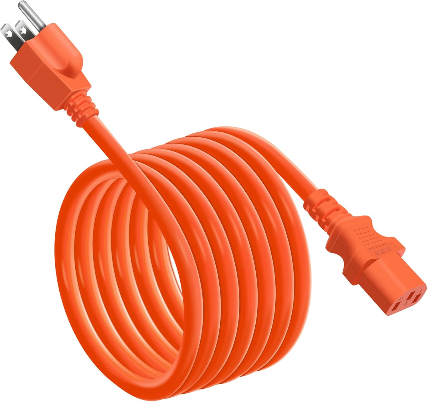 High-Power Cord for Portable Generators - 6.6FT Orange