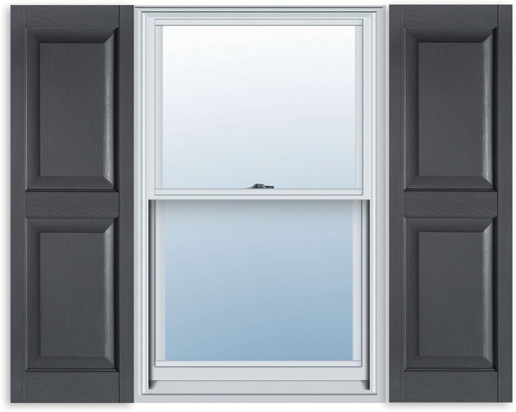 Exterior Solutions Standard Raised Panel Vinyl Shutter Pair Review