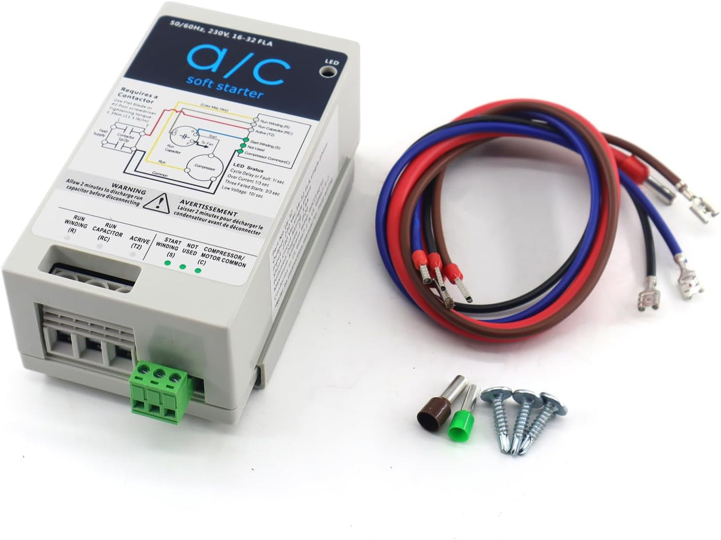 Effortless AC Startup: Air Conditioner Soft Start 240v 16-32A, Reverse Motor Protection
