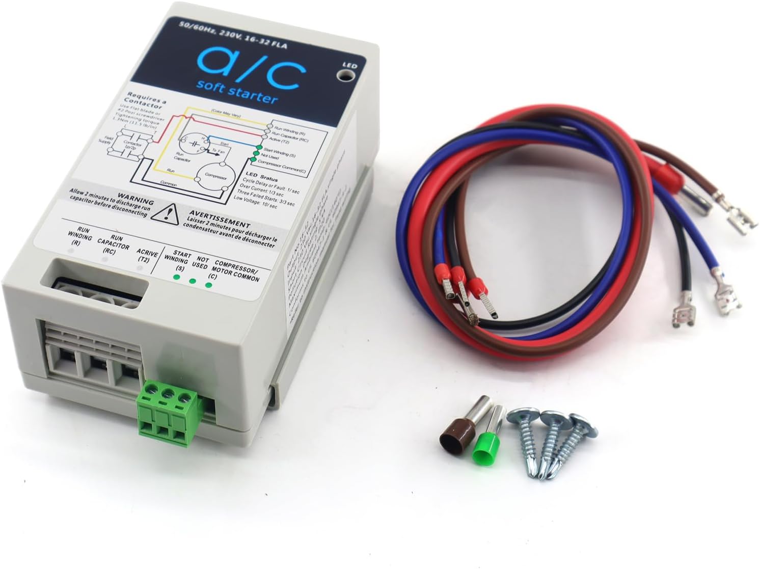 Effortless AC Startup: Air Conditioner Soft Start 240v 16-32A, Reverse Motor Protection