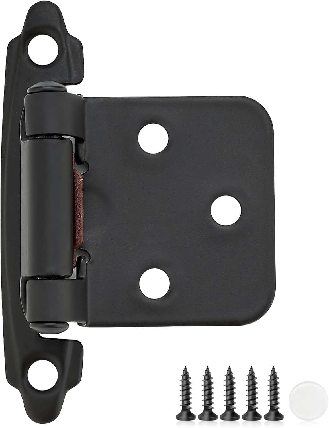 60 Pack Black Cabinet Hinges for Smooth Closing and Easy Install