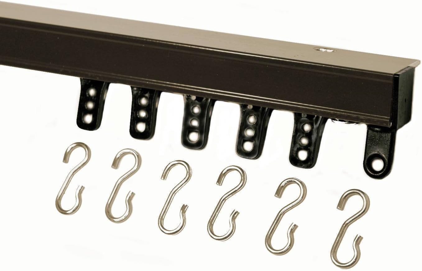 Effortless Curtain Rod Connection - Kirsch 94004 Ceiling Mount Track Set