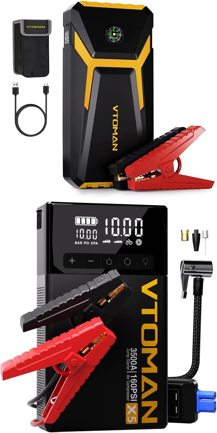 Ultimate Power Combo: VTOMAN V6 Pro & X5 Jump Starter