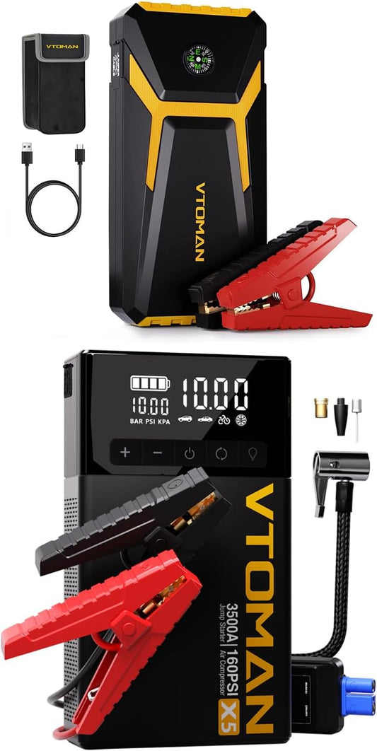 Ultimate Power Combo: VTOMAN V6 Pro & X5 Jump Starter