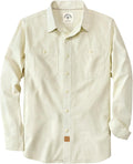Dubinik Chambray Shirt Men Long Sleeve Cotton Work Shirt - Classic Fit