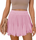 Flowy Shorts for Women: Casual Boho Ruffle Mini Skorts