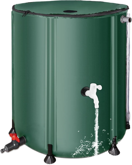 50 Gallon Collapsible Rain Barrel for Efficient Water Collection