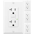 GFCI Outlet 20 Amp Self-Test Weather Resistant Receptacle - 4 Pack