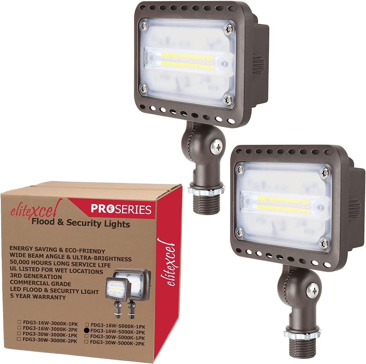 Outdoor Tree Lights - 16W LED Flood Light for Security Use