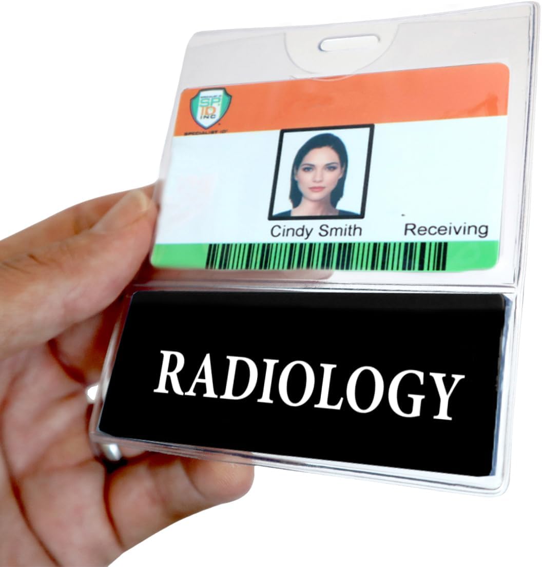 20 Pack Radiology Badge Buddy & Holder Combo for Nurses