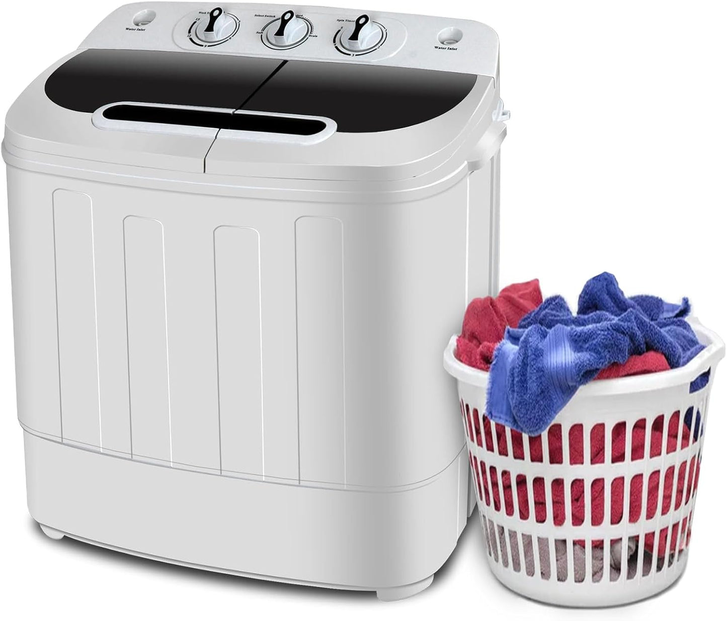 Compact Twin Tub Washing Machine for Small Spaces and Dorms