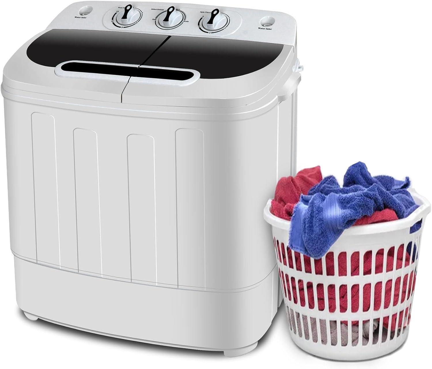 Compact Twin Tub Washing Machine for Small Spaces and Dorms