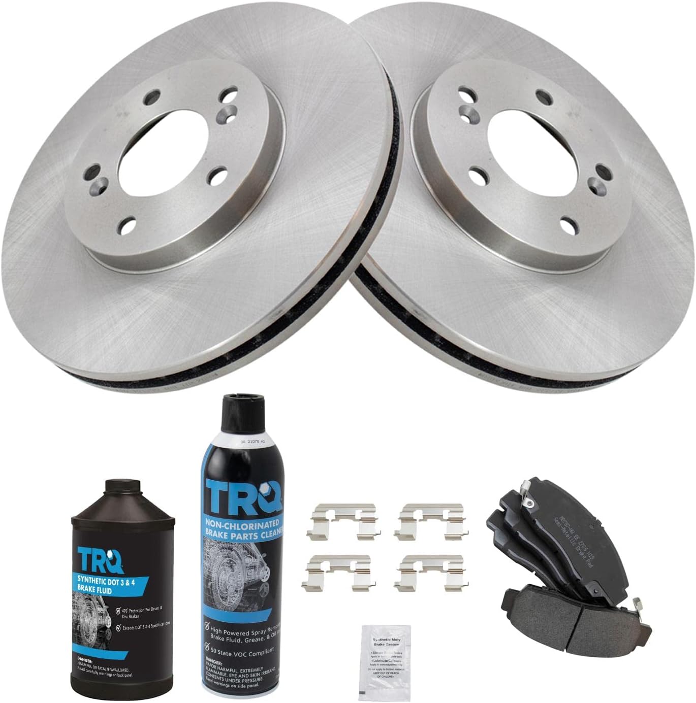TRQ Front Brake Pad & Rotor Kit for 1999-2004 Acura RL