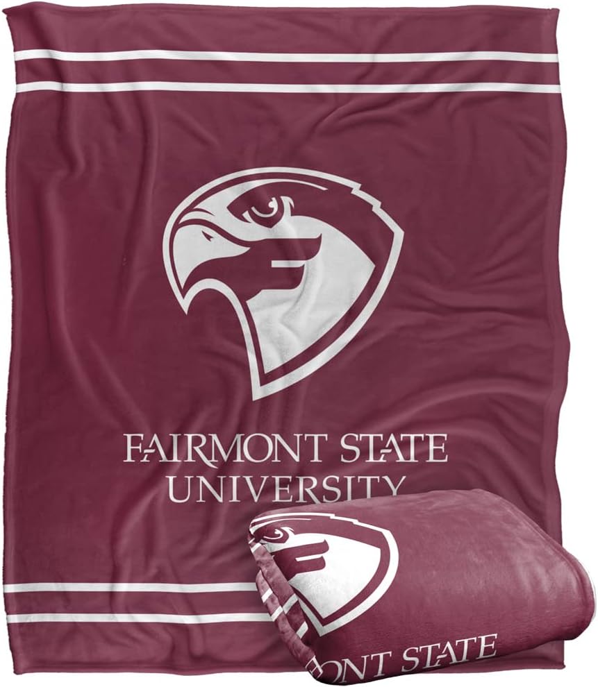 FAIRMONT STATE UNIVERSITY Primary Logo Silky Touch Throw Blanket